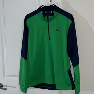 Notre Dame Fighting Irish Colors Storm2 T Neck Waterproof Shirt Sweatshirt L
